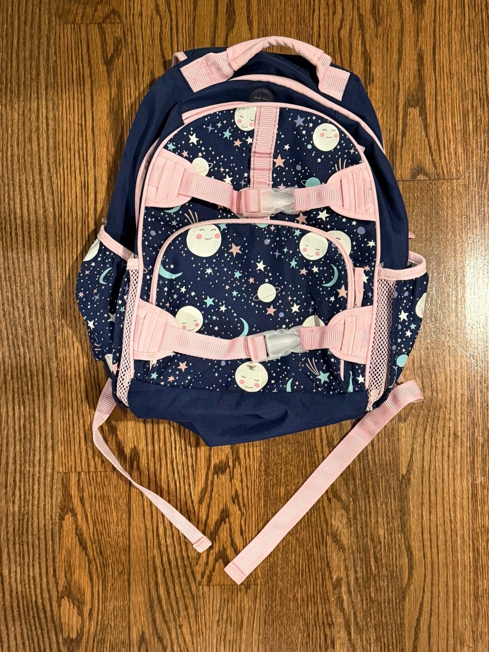 Pottery Barn Kids Star & Moon Backpack - Pink & Navy